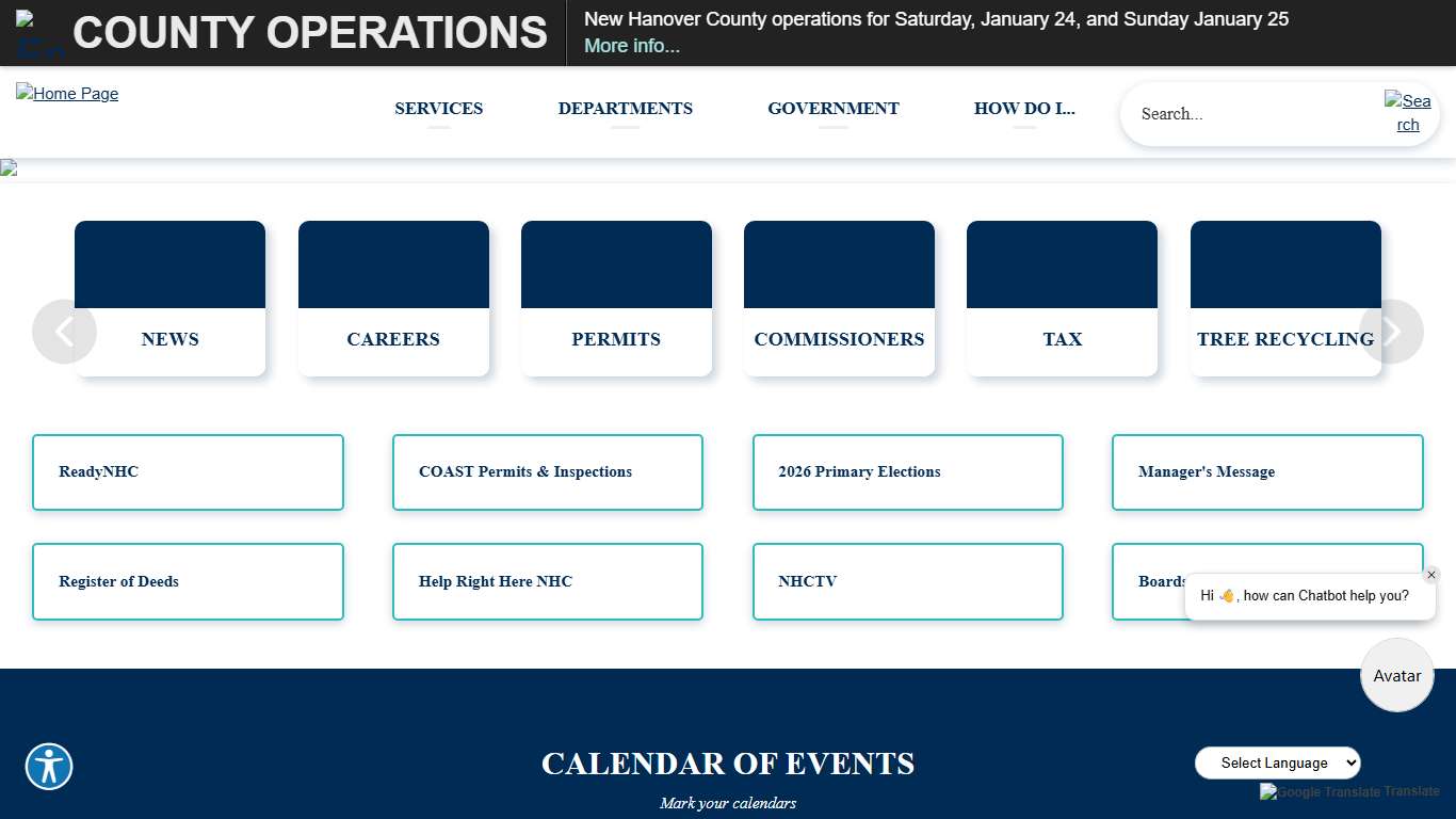 New Hanover County, NC Official Website